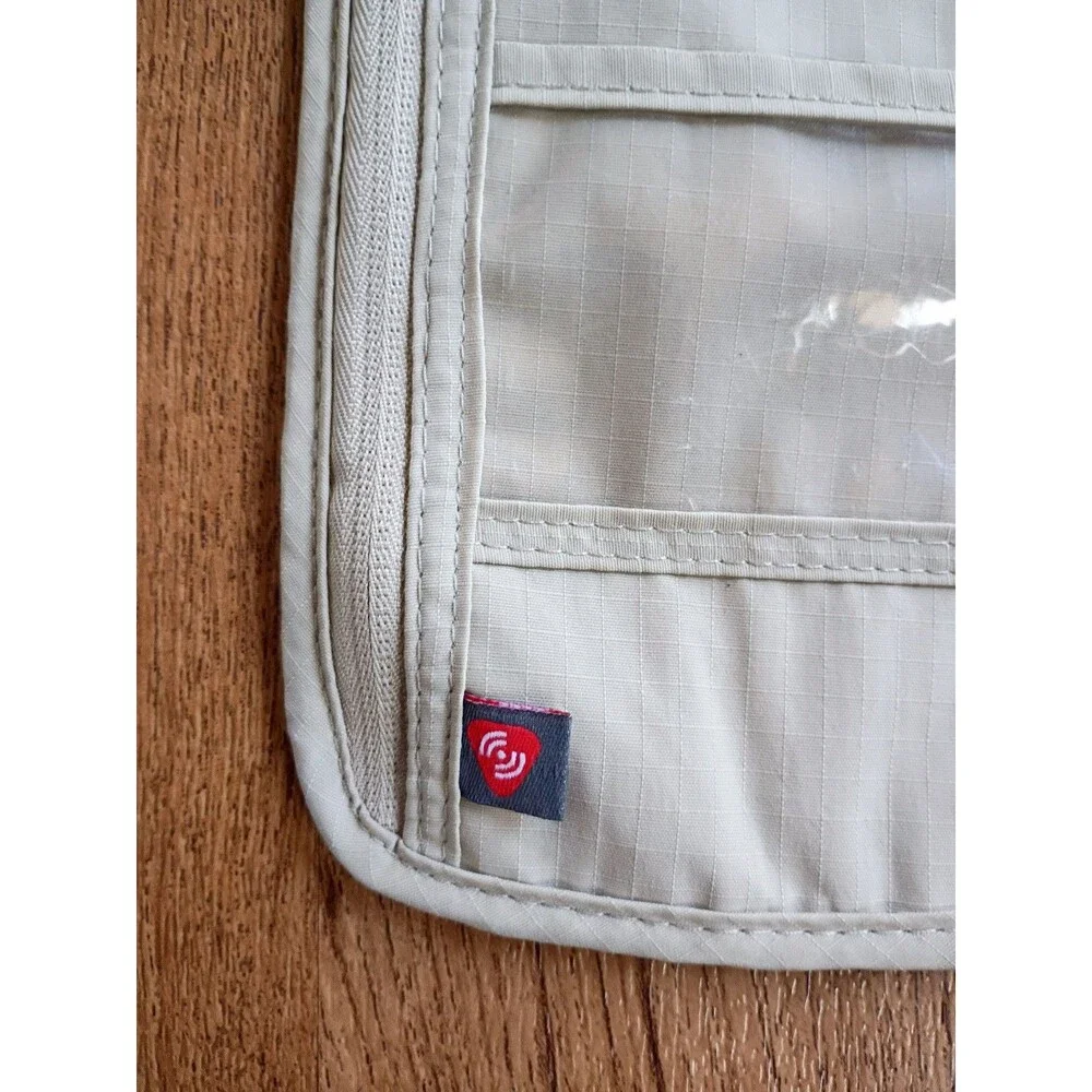 Lewis N. Clark RFID Neck Wallet Passport Holder Beige